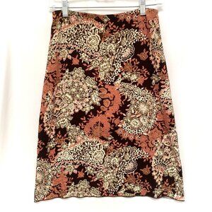 Vintage Y2K A Byer Short Skirt Brown Pink Paisley Fairycore Forest Fairy 90s